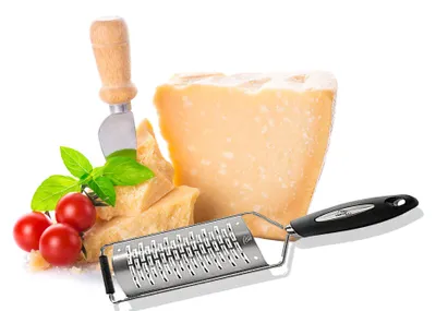 Produktbild von Genius Edelstahl Bandreibe mit Restehalter und Schutzabdeckung 25051 Reiben 10 mm