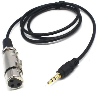 Produktbild von MOZOS Kabel, 1,5 m, XLR-Stecker, grün. Mini-Klinkenstecker, 1,5 m