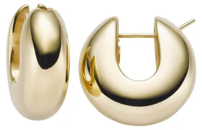 Produktbild von Paar Ohrringe Creolen 25x10mm Ohrschmuck aus 585 Gold Gelbgold Damen