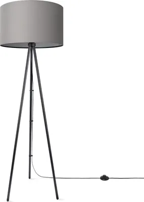 Produktbild von Stehleuchte Wohnzimmer Schlafzimmer Dreibein Stofflampenschirm Stehlampe E27 Uni