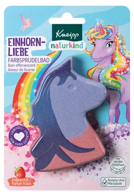 Produktbild von Kneipp Naturkind Farbsprudelbad Einhornliebe 3 farbig 1 Stück