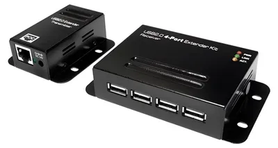 Produktbild von LogiLink UA0252, USB 2.0, USB 2.0, 480 Mbit/s, Schwarz, Metall, 50 m