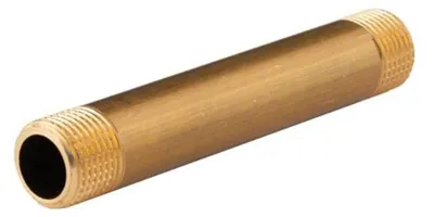 Produktbild von Messing Gewinde-Fitting Distanz Doppelnippel 1/2"-1/2" L= 120 mm, schwere Ausführung