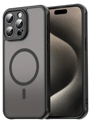 Obrázok produktu pre Techsuit – HaloFrost II MagSafe ochranný kryt na iPhone 15 Pro Max – čierny