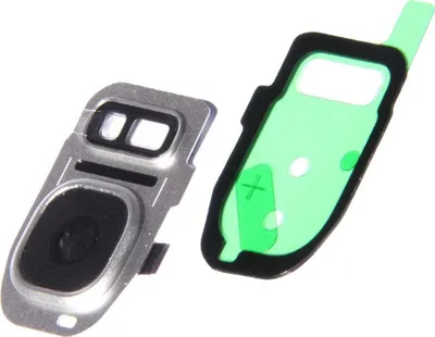 Produktbild von Kamera Linse (Glas) mit Rahmen (hinten) für Samsung Galaxy S7, silber