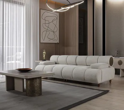 Zdjęcie produktu dla Wielofunkcyjna sofa rozkładana Regulowana z 3 miejscami siedzącymi do 4 miejsc siedzących 245 cm