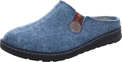 Produktbild von Rohde Herren Pantoffel Hausschuh Filz Stretcheinsatz Asiago 7142, Größe:46 EU, Farbe:Blau