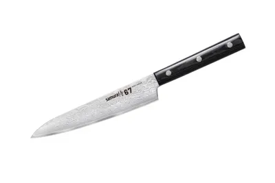 Zdjęcie produktu dla Samura-Damascus nóż uniwersalny 67, stal damasceńska 67 warstw, 15 cm, srebrny/czarny