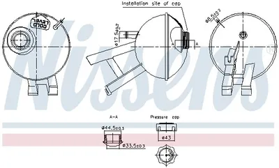 Immagine prodotto di Serbatoio di compensazione, liquido di raffreddamento NISSENS 996348