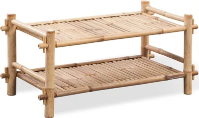 Image de Étagère à chaussures 2 niveaux Bambou