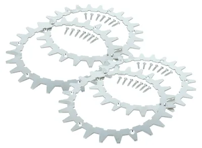 Produktbild von vhbw 4x Spikes kompatibel mit Worx WR167E, WR142E, WR143E, WR165E Mähroboter - Edelstahl, 24 Zähne