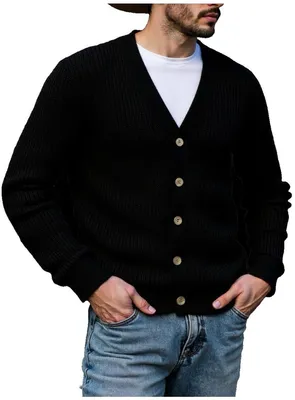 Productafbeelding van Currero Cardigan Heren Zwart M