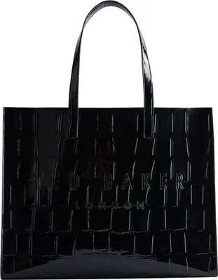 Produktbild von Ted Baker Shopper Allicon Croc Effect Extra Large Icon Bag Jet - Black schwarz