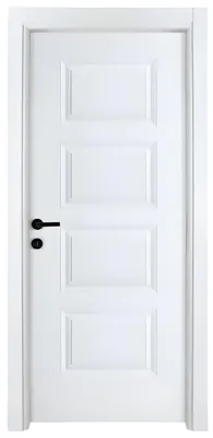 Produktbild von Komplette Weiße Innentür Designer PVC-Beschichtung Sicherheitstüren