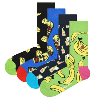 Produktbild von Happy Socks Yummy Yummy Socks Gift Set 4-Pack Uni Geschenksocken Mehrfarbig, XYUM09-0200