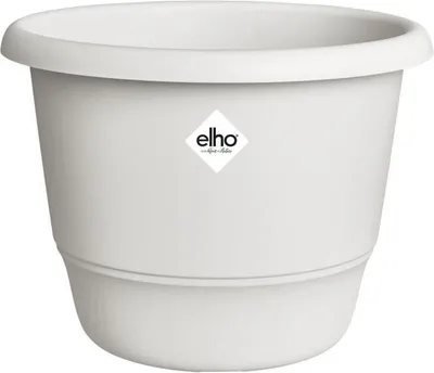 Obrázok produktu pre ELHO Amiga Okrúhly kvetináč, 30 cm, biely, Ø 29,5 x V 22 cm, vonkajšie použitie, 100 % recyklovaný