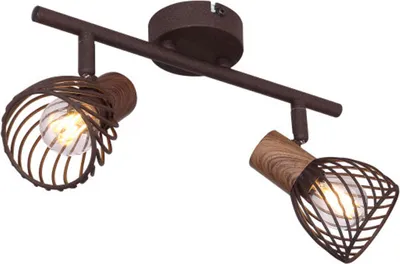Immagine prodotto di GLOBO plafoniera da soggiorno lampada da soffitto faretto da soffitto effetto legno 54817-2
