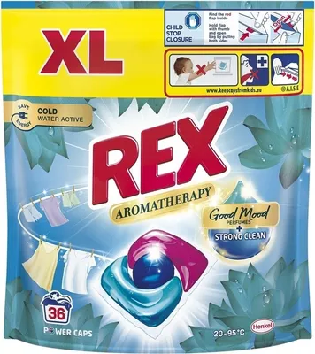 Produktbild von Rex Aromatherapie Lotus Universell Waschmittelkapseln, 36 Stck