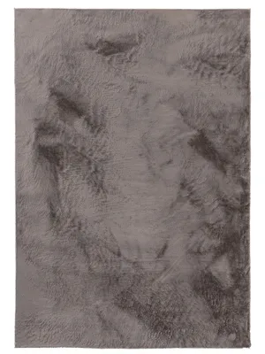 Produktbild von Fellteppich Furry Grau 120x170 cm Wohnzimmer Rechteckig Rutschfest Waschbar Hochflor benuta Flauschig Plüsch Shaggy Weich