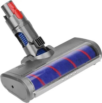 Produktbild von LED Elektro Turbodüse Staubsaugerdüse Softrolle Bürste kompatibel mit Dyson Bodenstaubsauger wie V7 V8 V10 V11 V15 / inkl. Softwalze, Kippschalter