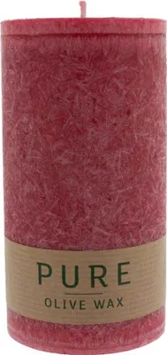 Produktbild von PURE Olive Wax Kerze - Karminrot 130x70