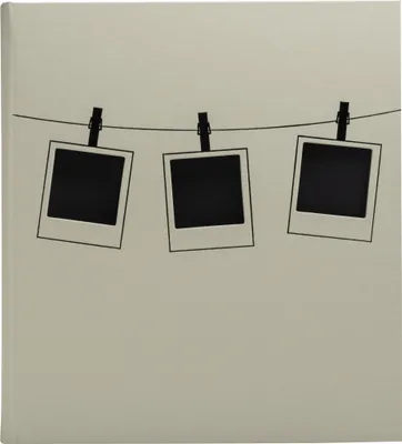 Produktbild von Exacompta 16524E Fotoalbum, 60 schwarze Seiten, Polaroid - Hellgrün