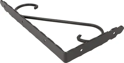 Obrázok produktu pre KOTARBAU® konzola na police 30x15cm Kovaná antická čierna