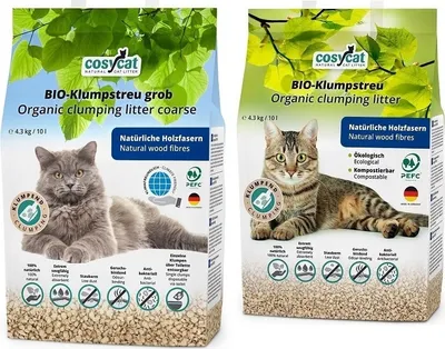 Produktbild von Cosy Cat - Klumpstreu Kombi 10 L fein + 10 L grob (20 L) Katzenstreu