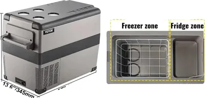 Image de Réfrigérateur portable, plage de réfrigération de -20°C à 10°C, fonctionnement en double tension, 45L