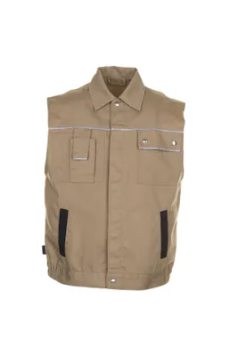 Produktbild von Planam Weste Canvas 320 Gr. 2XL khaki/schwarz