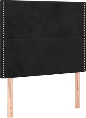 Obrázok produktu pre vidaXL Čelo postele čierne 80x5x118/128 cm zamat