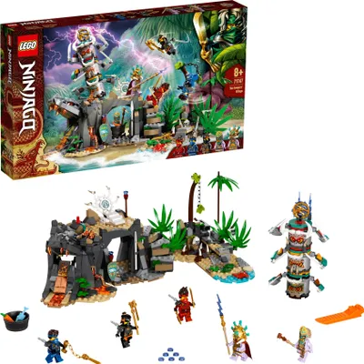 Produktbild von LEGO 71747 NINJAGO Das Dorf der Wächter Bauset, mit Ninja Cole, Jay und Kai Minifiguren, Spielzeug ab 8 Jahren