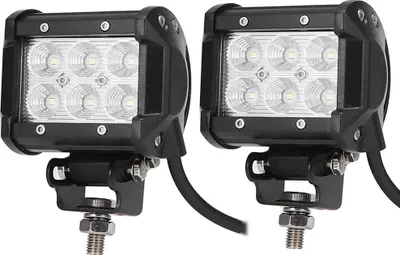 Immagine prodotto di Greenmigo 2X 18W LED 6000K DC 12V 24V luce di lavoro offroad proiettore riflettore luce di lavoro faro ausiliario per SUV UTV ATV IP67