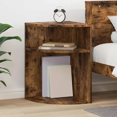 Imagen del producto de Mesa auxiliar moderna de roble ahumado