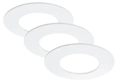 Produktbild von Di-Ka LED Einbauleuchte Flat-In 3er Set weiß Ø 8,5 cm 5W