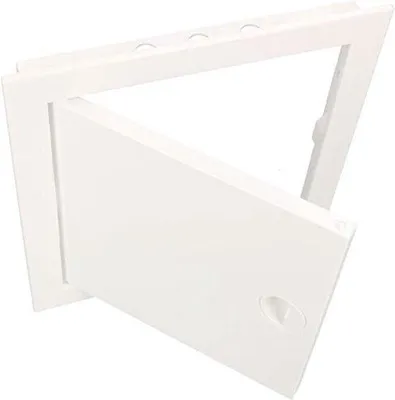Productafbeelding van Inspectiedeur 20 x 30 cm - Kunststof, ABS, Wit - Onderhoudsklep met Kliksluiting