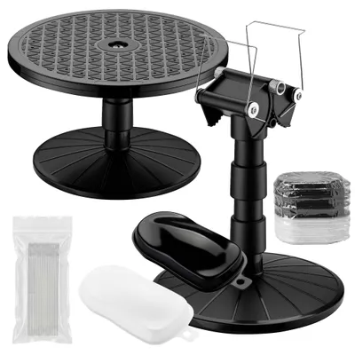 Airbrush-Lackierständer-Set mit Drehteller, 20 Bürsten, 30 Speed Shapes
