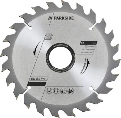 Produktbild von PARKSIDE® Kreissägeblätter 160 mm Holz/Multi (160 mm Holz 24 Zähne)