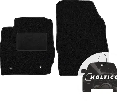 Image de moto-MOLTICO Tapis de sol avant en velours noir pour Ford Fiesta 2008-2011