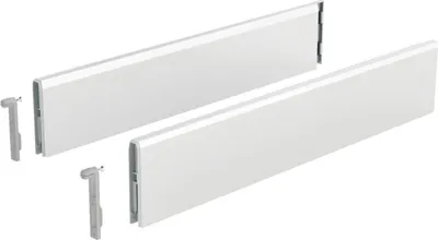 Image de Set HETTICH ArciTech Topside pour tiroir 186/94 ou 218/126 mm - L.500 mm - Blanc - 9122922
