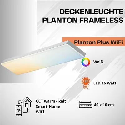 Produktbild von LEDVANCE LED Panel PLANON SMART+ Tunable White 40x10cm Appsteuerung 4058075484634