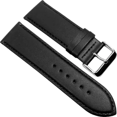 Produktbild von Minott Ersatzband Uhrenarmband Leder Büffelkalb schwarz 26mm 17748S