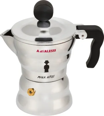 Obrázek produktu pro Alessi Moka, Moka konvička, Hliník, Hliník, 70 mm, 138 mm