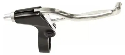 Produktbild von Bremshebel PROMAX 3-Finger Alu - Kunststoff silber / schwarz Paar