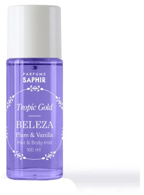 Zdjęcie produktu dla Saphir Tropic Gold Beauty – spray do włosów i ciała, śliwka i wanilia, 100 ml