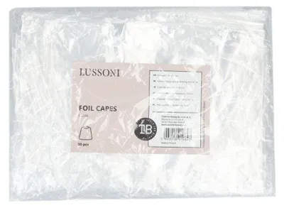 Productafbeelding van LUSSONI, 50 stuks folieovertrekken, wegwerpovertrek, licht kleur