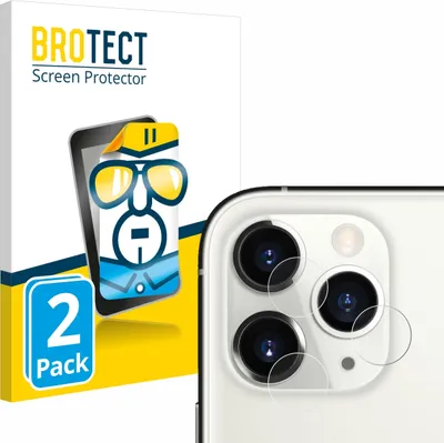 Produktbild von 2x Für Apple iPhone 11 Pro (NUR Kameraschutz) Schutzfolie BROTECT Displayschutz Display Schutz Folie Klar Transparent