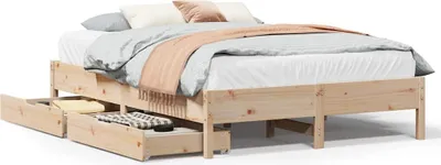 Obrázok produktu pre vidaXL Posteľ z masívu bez matraca 140x190 cm borovicové drevo