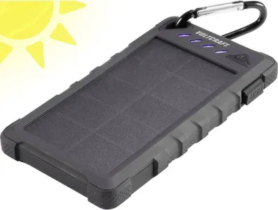 Produktbild von VOLTCRAFT SL-80 VC-8308670 Solar-Powerbank Ladestrom Solarzelle 180 mA 8000 mAh