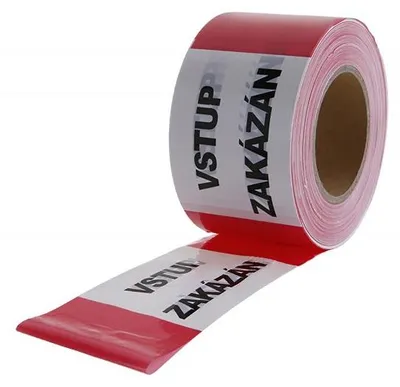 Zdjęcie produktu dla Taśma ostrzegawcza Levior 80mm x 250m WSTĘP ZABRONIONY